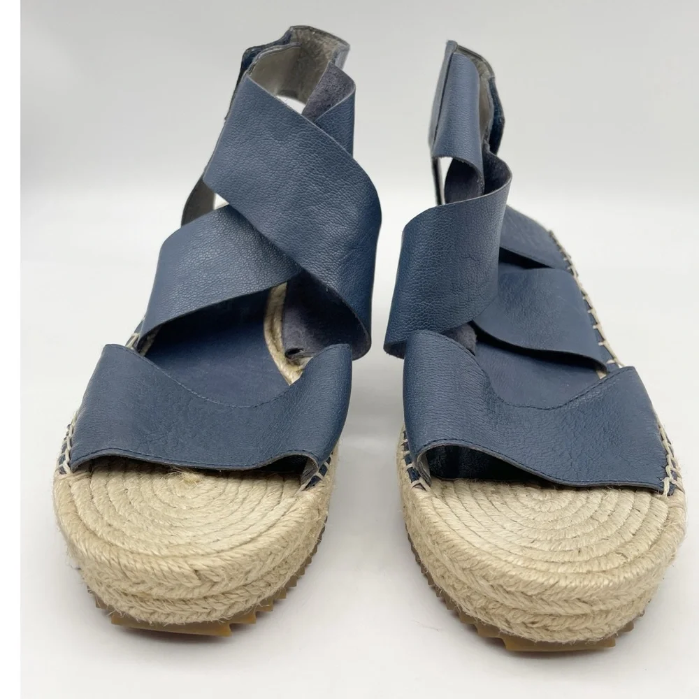 Eileen Fisher Willow Espadrille Wedge Sandals. Size 7 - Picture 2 of 9